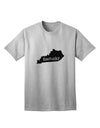 Kentucky - United States Shape Adult T-Shirt: A Stylish Addition to Your Wardrobe by TooLoud-Mens T-shirts-TooLoud-AshGray-Small-Davson Sales