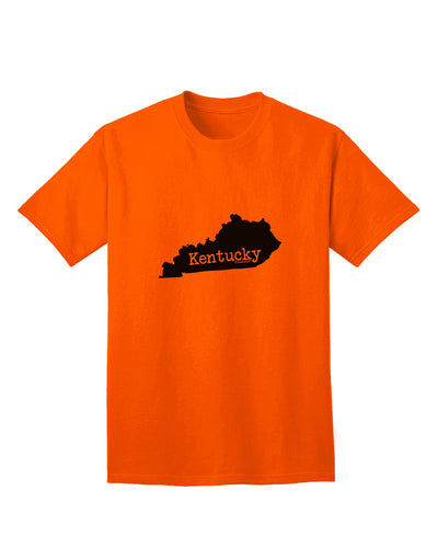 Kentucky - United States Shape Adult T-Shirt: A Stylish Addition to Your Wardrobe by TooLoud-Mens T-shirts-TooLoud-Orange-Small-Davson Sales