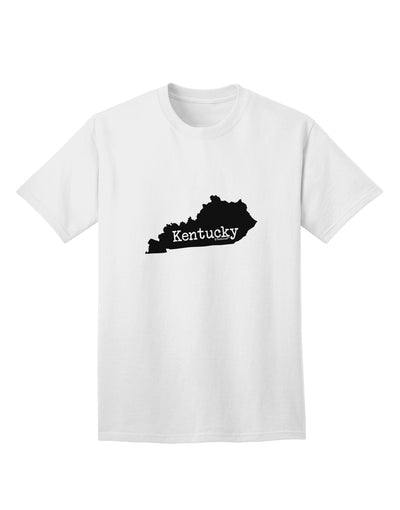 Kentucky - United States Shape Adult T-Shirt: A Stylish Addition to Your Wardrobe by TooLoud-Mens T-shirts-TooLoud-White-Small-Davson Sales