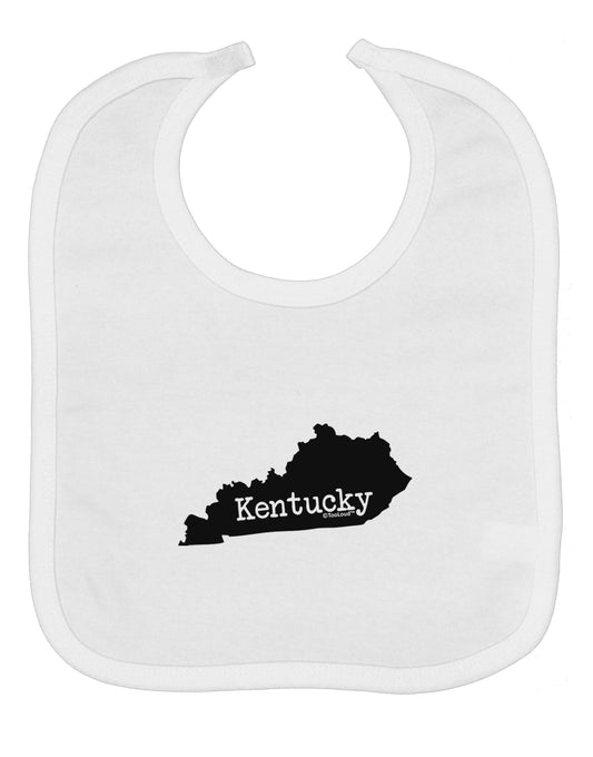 Kentucky - United States Shape Baby Bib by TooLoud