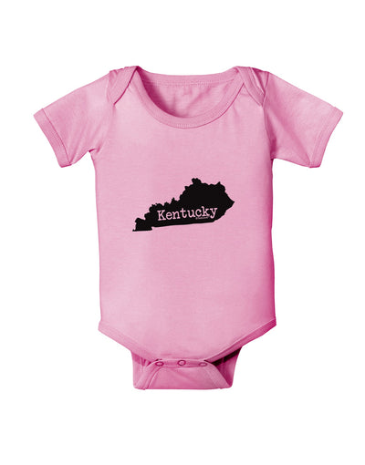 Kentucky - United States Shape Baby Romper Bodysuit by TooLoud-TooLoud-Light-Pink-06-Months-Davson Sales