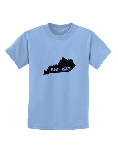 Kentucky - United States Shape Childrens T-Shirt by TooLoud-TooLoud-Light-Blue-X-Small-Davson Sales