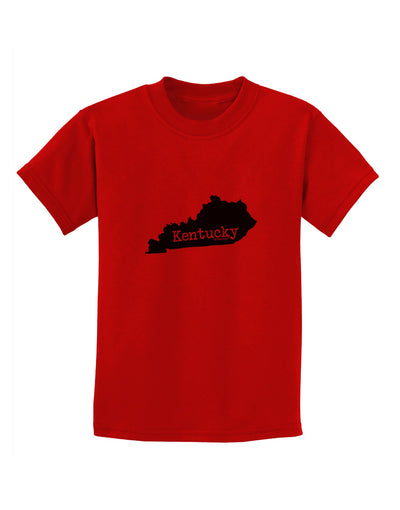 Kentucky - United States Shape Childrens T-Shirt by TooLoud-TooLoud-Red-X-Small-Davson Sales