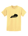 Kentucky - United States Shape Childrens T-Shirt by TooLoud-TooLoud-Daffodil-Yellow-X-Small-Davson Sales