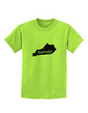 Kentucky - United States Shape Childrens T-Shirt by TooLoud-TooLoud-Lime-Green-X-Small-Davson Sales