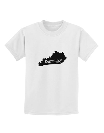 Kentucky - United States Shape Childrens T-Shirt by TooLoud-TooLoud-White-X-Small-Davson Sales