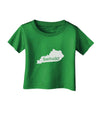 Kentucky - United States Shape Infant T-Shirt Dark by TooLoud-TooLoud-Clover-Green-06-Months-Davson Sales