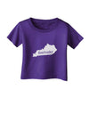 Kentucky - United States Shape Infant T-Shirt Dark by TooLoud-TooLoud-Purple-06-Months-Davson Sales