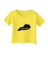 Kentucky - United States Shape Infant T-Shirt by TooLoud-TooLoud-Yellow-06-Months-Davson Sales