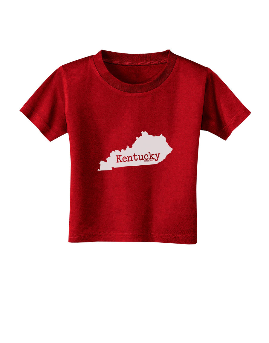 Kentucky - United States Shape Toddler T-Shirt Dark by TooLoud-TooLoud-Black-2T-Davson Sales
