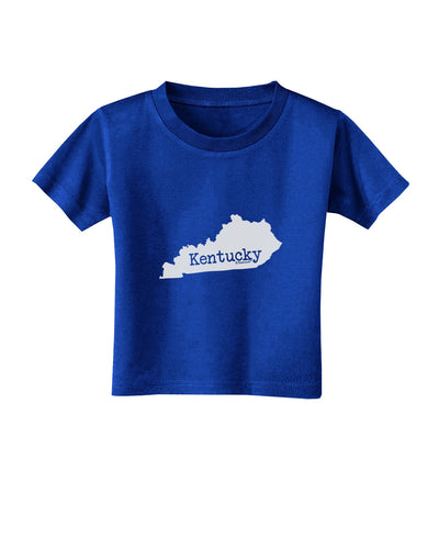Kentucky - United States Shape Toddler T-Shirt Dark by TooLoud-TooLoud-Royal-Blue-2T-Davson Sales