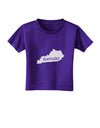 Kentucky - United States Shape Toddler T-Shirt Dark by TooLoud-TooLoud-Purple-2T-Davson Sales