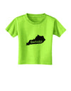 Kentucky - United States Shape Toddler T-Shirt by TooLoud-TooLoud-Lime-Green-2T-Davson Sales