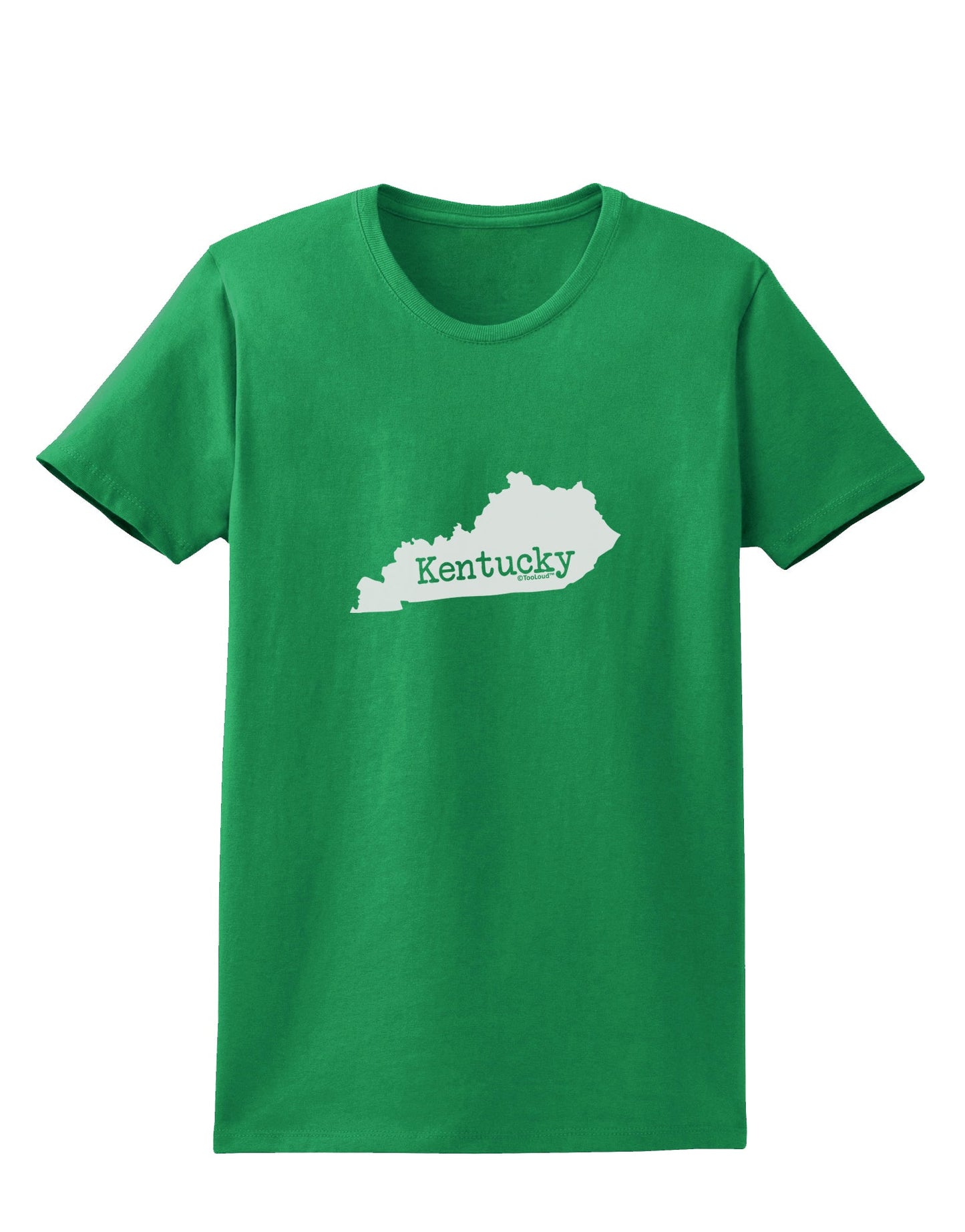 Kentucky - United States Shape Womens Dark T-Shirt by TooLoud-TooLoud-Kelly-Green-X-Small-Davson Sales