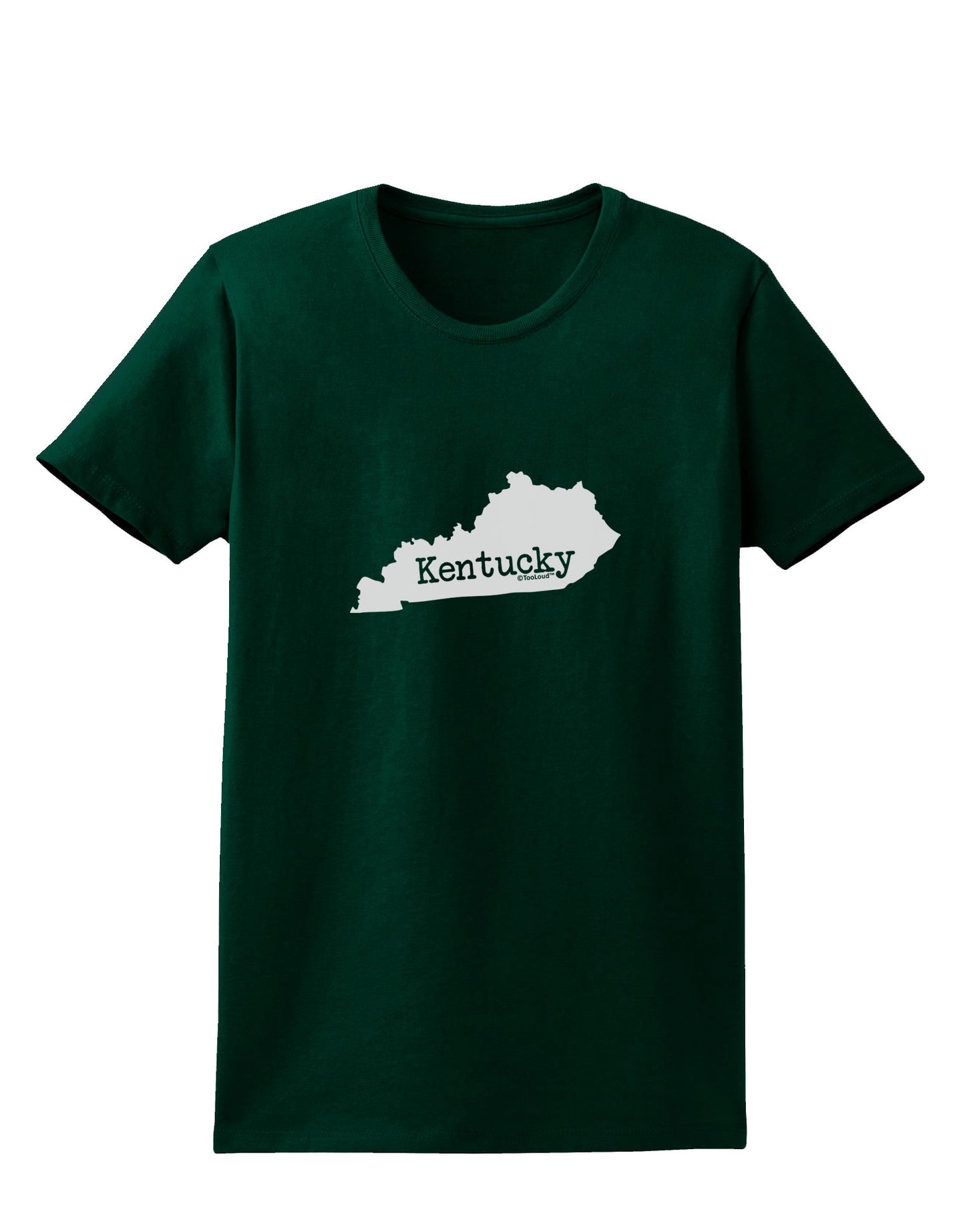 Kentucky - United States Shape Womens Dark T-Shirt by TooLoud-TooLoud-Forest-Green-Small-Davson Sales