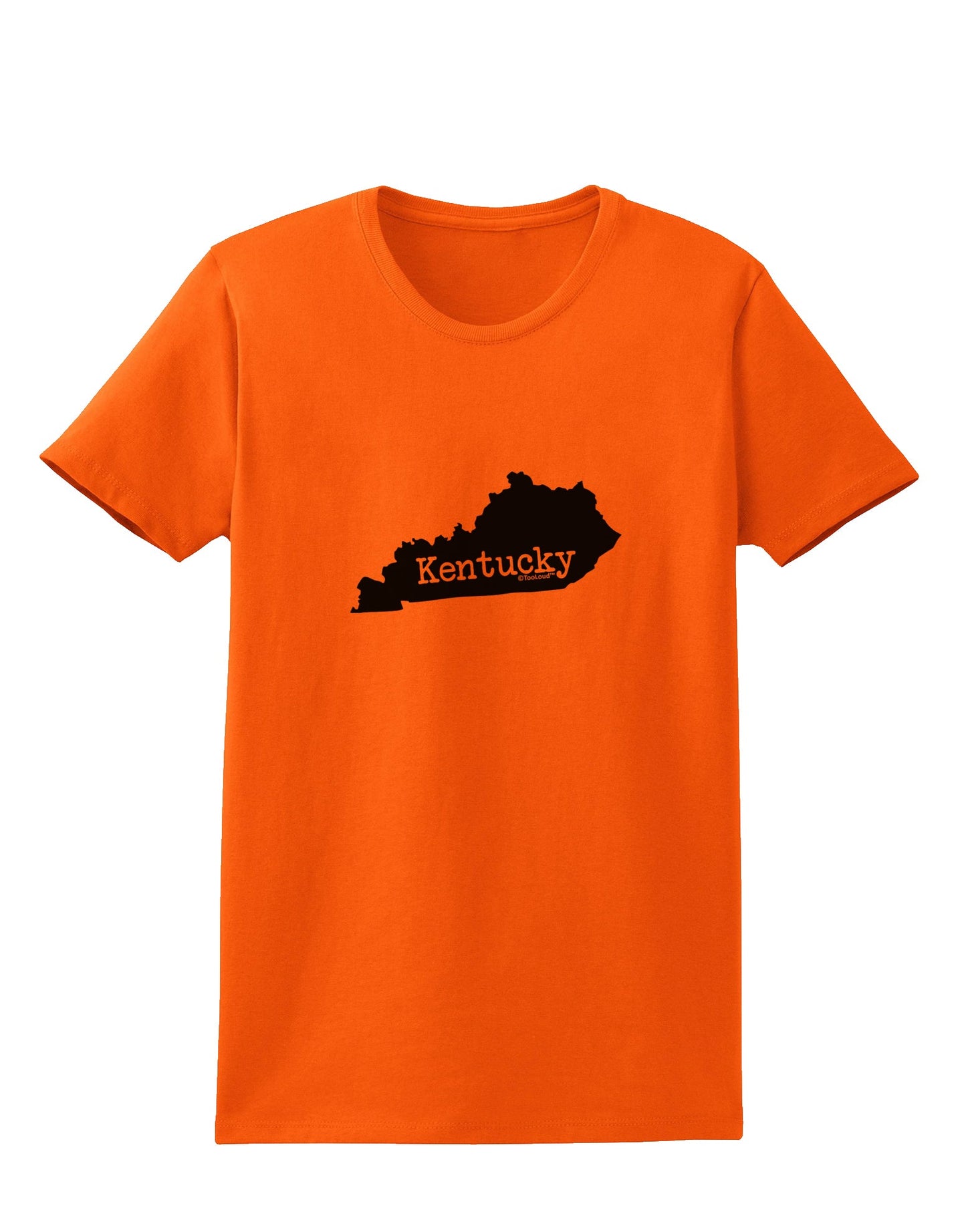 Kentucky - United States Shape Womens T-Shirt by TooLoud-TooLoud-Orange-X-Small-Davson Sales