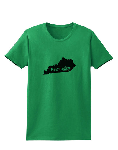 Kentucky - United States Shape Womens T-Shirt by TooLoud-TooLoud-Kelly-Green-X-Small-Davson Sales