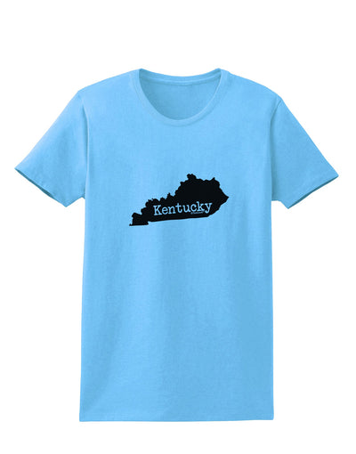 Kentucky - United States Shape Womens T-Shirt by TooLoud-TooLoud-Aquatic-Blue-X-Small-Davson Sales