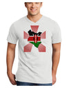 Kenya Flag Design Adult V-Neck T-shirt-Mens V-Neck T-Shirt-TooLoud-White-Small-Davson Sales