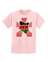 Kenya Flag Design Childrens T-Shirt-Childrens T-Shirt-TooLoud-PalePink-X-Small-Davson Sales