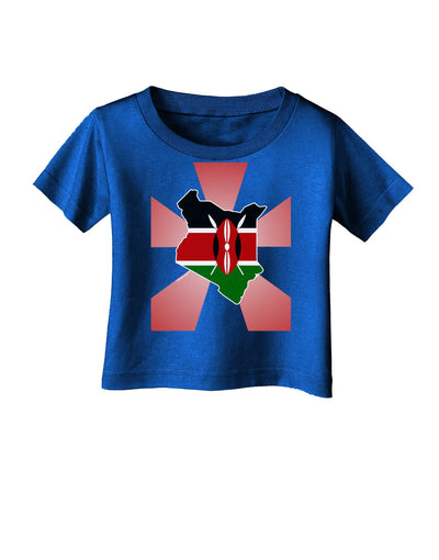 Kenya Flag Design Infant T-Shirt Dark-Infant T-Shirt-TooLoud-Royal-Blue-06-Months-Davson Sales
