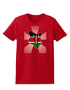 Kenya Flag Design Womens Dark T-Shirt-TooLoud-Red-X-Small-Davson Sales
