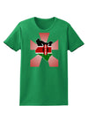Kenya Flag Design Womens Dark T-Shirt-TooLoud-Kelly-Green-X-Small-Davson Sales