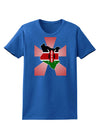 Kenya Flag Design Womens Dark T-Shirt-TooLoud-Royal-Blue-X-Small-Davson Sales