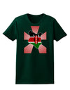 Kenya Flag Design Womens Dark T-Shirt-TooLoud-Forest-Green-Small-Davson Sales