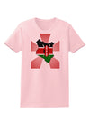 Kenya Flag Design Womens T-Shirt-Womens T-Shirt-TooLoud-PalePink-X-Small-Davson Sales