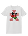 Kenya Flag Design Womens T-Shirt-Womens T-Shirt-TooLoud-White-X-Small-Davson Sales