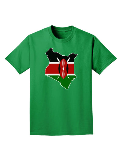 Kenya Flag Silhouette Adult Dark T-Shirt-Mens T-Shirt-TooLoud-Kelly-Green-Small-Davson Sales