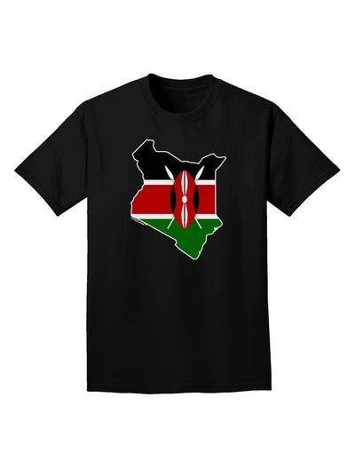 Kenya Flag Silhouette Adult Dark T-Shirt-Mens T-Shirt-TooLoud-Black-Small-Davson Sales