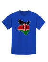 Kenya Flag Silhouette Childrens Dark T-Shirt-Childrens T-Shirt-TooLoud-Royal-Blue-X-Small-Davson Sales