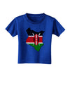 Kenya Flag Silhouette Distressed Toddler T-Shirt Dark-Toddler T-Shirt-TooLoud-Royal-Blue-2T-Davson Sales