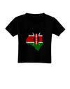 Kenya Flag Silhouette Distressed Toddler T-Shirt Dark-Toddler T-Shirt-TooLoud-Black-2T-Davson Sales