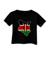 Kenya Flag Silhouette Infant T-Shirt Dark-Infant T-Shirt-TooLoud-Black-06-Months-Davson Sales
