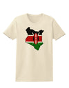 Kenya Flag Silhouette Womens T-Shirt-Womens T-Shirt-TooLoud-Natural-X-Small-Davson Sales