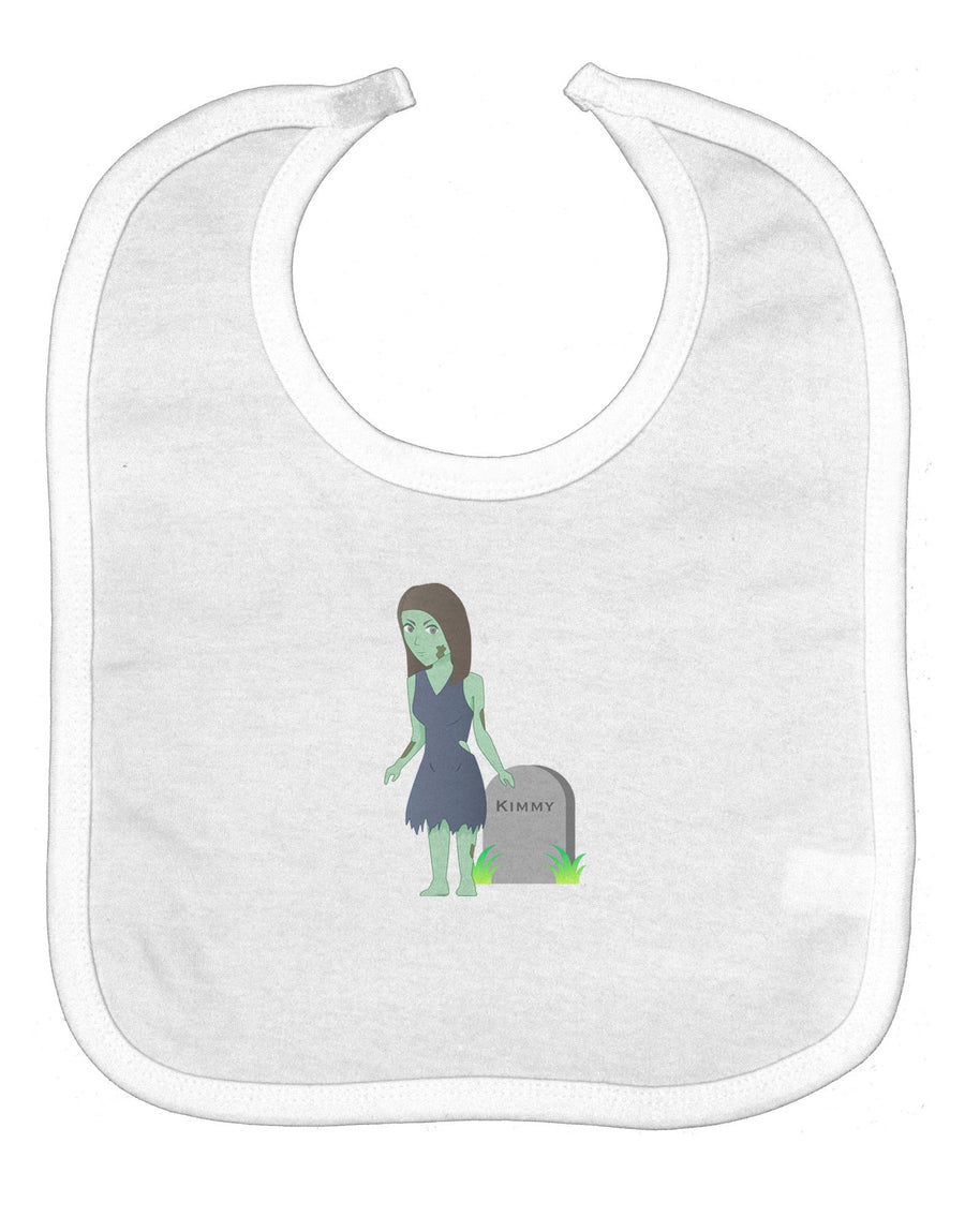 Kimmy the Zombie Girl Baby Bib