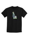 Kimmy the Zombie Girl Childrens Dark T-Shirt-Childrens T-Shirt-TooLoud-Black-X-Small-Davson Sales