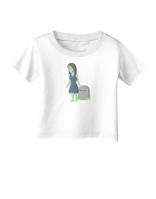 Kimmy the Zombie Girl Infant T-Shirt-Infant T-Shirt-TooLoud-White-06-Months-Davson Sales