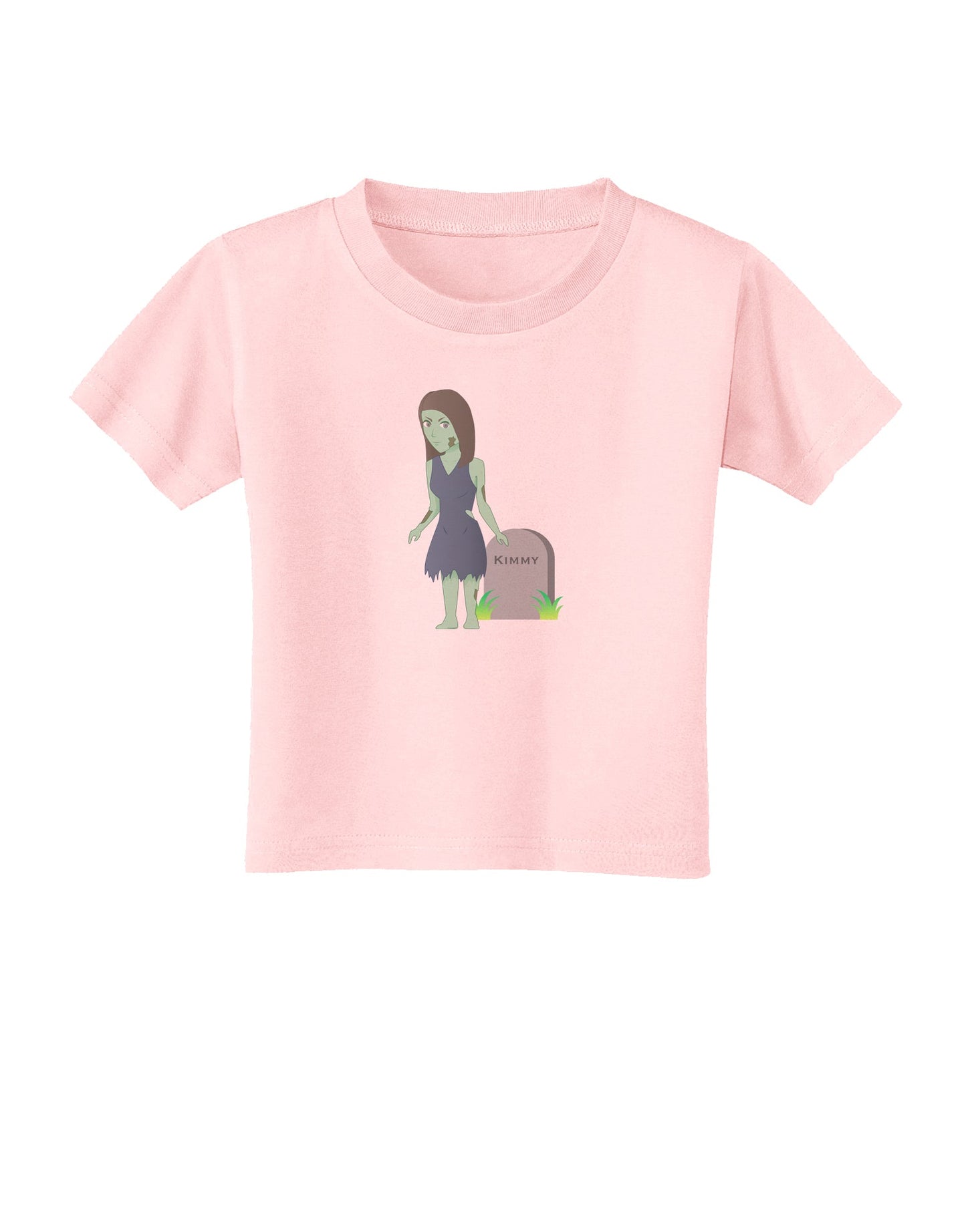 Kimmy the Zombie Girl Toddler T-Shirt-Toddler T-Shirt-TooLoud-Light-Pink-2T-Davson Sales