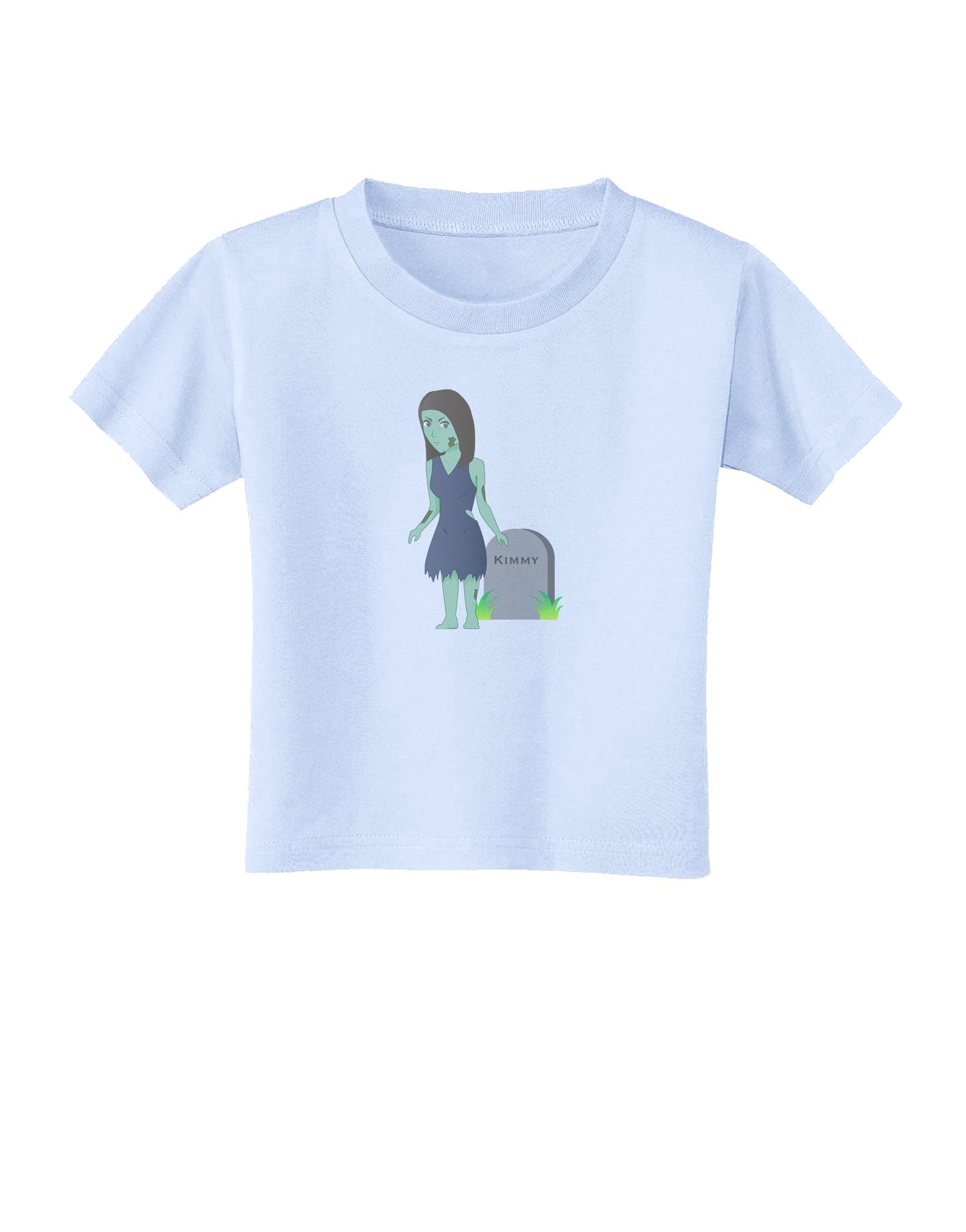 Kimmy the Zombie Girl Toddler T-Shirt-Toddler T-Shirt-TooLoud-Light-Blue-2T-Davson Sales