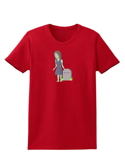 Kimmy the Zombie Girl Womens Dark T-Shirt-TooLoud-Red-X-Small-Davson Sales