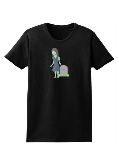 Kimmy the Zombie Girl Womens Dark T-Shirt-TooLoud-Black-X-Small-Davson Sales