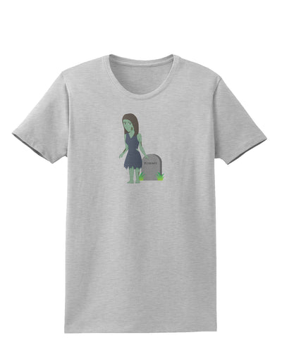 Kimmy the Zombie Girl Womens T-Shirt-Womens T-Shirt-TooLoud-AshGray-X-Small-Davson Sales