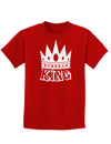 King Childrens Dark T-Shirt-Childrens T-Shirt-TooLoud-Red-X-Small-Davson Sales