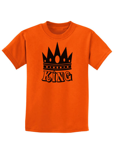 King Childrens T-Shirt-Childrens T-Shirt-TooLoud-Orange-X-Small-Davson Sales