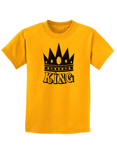 King Childrens T-Shirt-Childrens T-Shirt-TooLoud-Gold-X-Small-Davson Sales