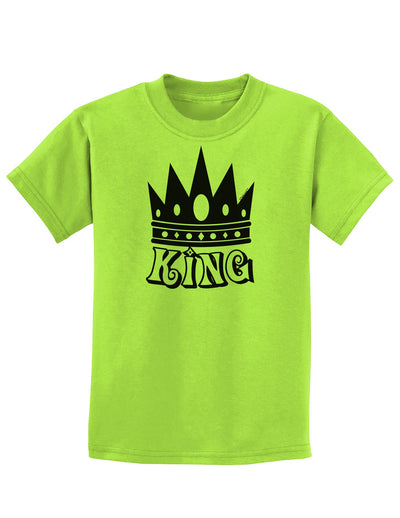 King Childrens T-Shirt-Childrens T-Shirt-TooLoud-Lime-Green-X-Small-Davson Sales